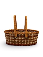 Корзина плетеная для хранения «Пикник», 33×24×13 см, ручка h=16 см, лоза, коричневая 10970333