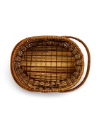 Корзина плетеная для хранения «Пикник», 33×24×13 см, ручка h=16 см, лоза, коричневая 10970333