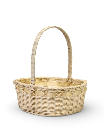 Корзина плетеная для хранения, 27×19×13 см, ручка h=16 см, лоза