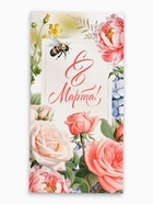 Блок для записей с отрывными листами, в открытке, 30 л. «С 8 марта. Цветы» - Фото 2