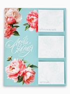 Блок для записей с отрывными листами, в открытке, 30 л. «С 8 марта. Бирюзовый» 10895178