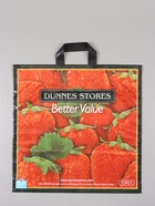 Пакет «Клубника», полиэтиленовый с петлевой ручкой, 45×45 + 3 см, 60 мкм 10962398