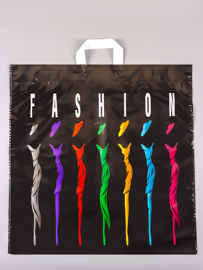 Пакет «Фэшн NEW», полиэтиленовый с петлевой ручкой, 55×55 + 4 см, 60 мкм