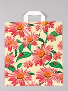 Пакет «Ромашки», полиэтиленовый с петлевой ручкой, 38?42 + 3 см, 37 мкм (комплект 50 шт) - фото 65463143