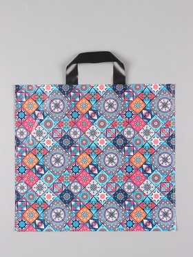 Пакет «Калейдоскоп», полиэтиленовый с петлевой ручкой, 38×34 + 3 см, 70 мкм 10962408