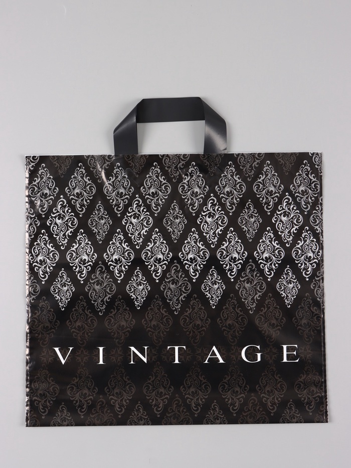 Пакет «Винтаж», полиэтиленовый с петлевой ручкой, 38×34 + 3 см, 70 мкм - Фото 1