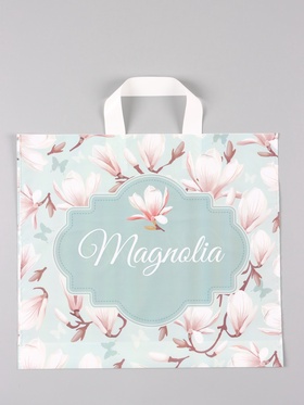 Пакет «Магнолия», полиэтиленовый с петлевой ручкой, 38×34 + 3 см, 70 мкм 10962412