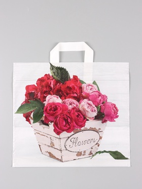 Пакет «Пинк», полиэтиленовый с петлевой ручкой, 38?34 + 3 см, 70 мкм (комплект 50 шт)