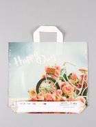 Пакет «Счастливый день», полиэтиленовый с петлевой ручкой, 38×34 + 3 см, 70 мкм 10962416