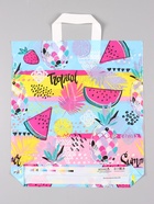 Пакет «Тропические фрукты», полиэтиленовый с петлевой ручкой, 38×42 + 3 см, 37 мкм 10962423