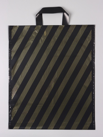 Пакет «Полоса» полиэтиленовый с петлевой ручкой, 38×45 + 3 см, 45 мкм