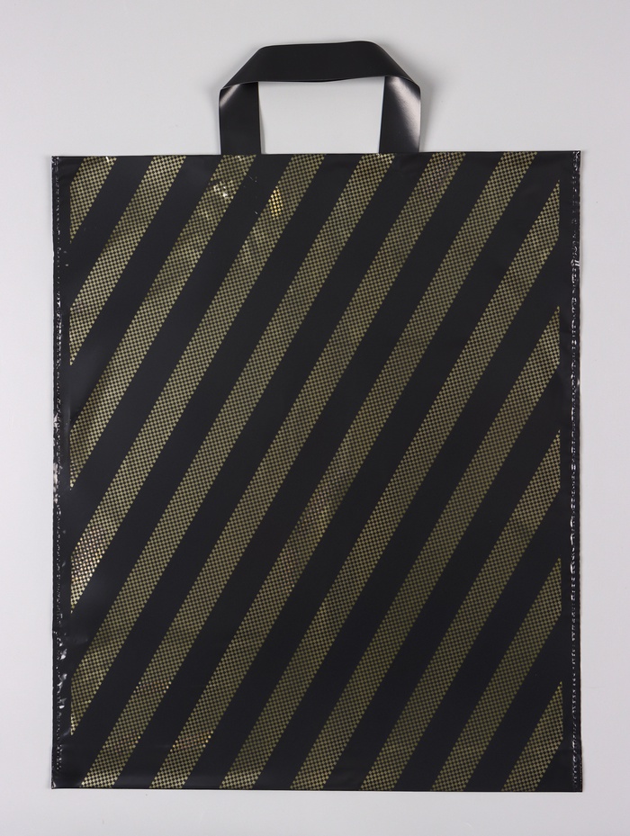 Пакет «Полоса» полиэтиленовый с петлевой ручкой, 38×45 + 3 см, 45 мкм - Фото 1