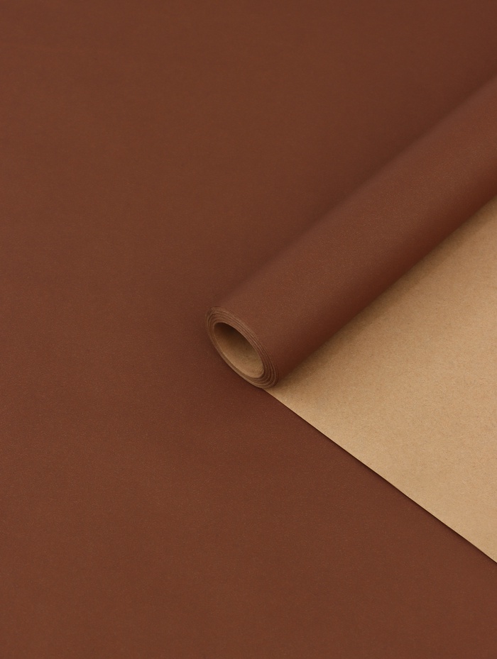 Бумага упаковочная крафт «Кофейный», 0.68×10±5% м, 70 г - Фото 1