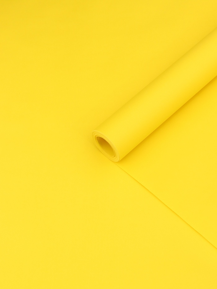 Бумага упаковочная крафт, двусторонняя, желтый 0,68 х 10±5% м