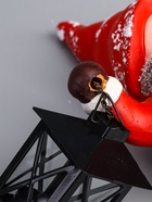 УЦЕНКА Подсвечник керамика «Малыш в красном наряде, с фонарём» 17×11×28 см 10978558