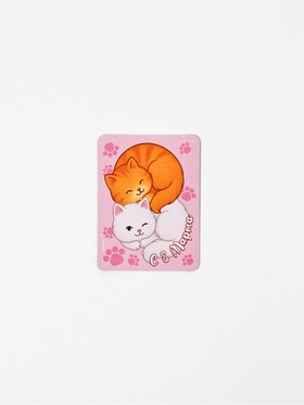 Магнит на холодильник, полимерный «Коты. 8 марта», 6×8 см