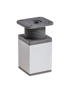 УЦЕНКА Опора регулируемая ORKV001CR ТУНДРА, квадратная, 40х40, H=60 мм, цвет матовый хром - Фото 2