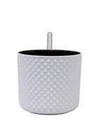 Кашпо с автополивом и вставкой 2 л d 15 см h_см белый ФАСЕТ 10970954