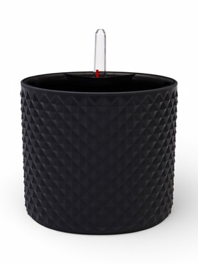 Кашпо с автополивом и вставкой 2 л d 15 см h_см графитовый ФАСЕТ 10970955