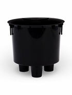 Кашпо для цветов «Фасет», 2 л, d=15 см, h=14 см, пластиковое, с автополивом, со вставкой, серое  (артикул 10970955)  большой выбор товаров оптом и в розницу по низким ценам с доставкой