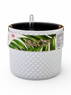 Кашпо для цветов «Фасет», 3.5 л, d=18 см, h=16.5 см, пластиковое, с автополивом, со вставкой, белое - Фото 12