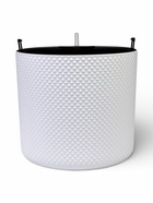 Кашпо для цветов «Фасет», 13.5 л, d=28 см, h=25.5 см, пластиковое, с автополивом, со вставкой, белое - фото 809449564
