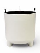 Кашпо для цветов «Шэнк», 13.5 л, d=27.5 см, h=28.7 см, пластиковое, с автополивом, со вставкой, на ножках, белое  (артикул 10970964)  большой выбор товаров оптом и в розницу по низким ценам с доставкой