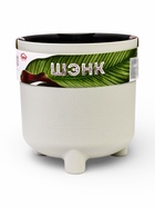 Кашпо для цветов «Шэнк», 13.5 л, d=27.5 см, h=28.7 см, пластиковое, с автополивом, со вставкой, на ножках, белое  (артикул 10970964)  большой выбор товаров оптом и в розницу по низким ценам с доставкой
