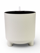 Кашпо с автополивом и вставкой 29 л d 36 см h_см белый ротанг ШЭНК 10970965