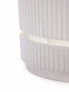 Горшок для цветов «Стрип», 2.3 л, d=17 см, h=15.2 см, пластиковый, с поддоном, белый - фото 809449620