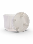 Горшок для цветов «Стрип», 2.3 л, d=17 см, h=15.2 см, пластиковый, с поддоном, белый - фото 809449621