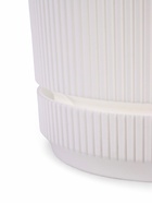 Горшок для цветов «Стрип», 3.9 л, d=20 см, h=17.9 см, пластиковый, с поддоном, белый  (артикул 10970967)  большой выбор товаров оптом и в розницу по низким ценам с доставкой