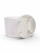 Горшок для цветов «Стрип», 3.9 л, d=20 см, h=17.9 см, пластиковый, с поддоном, белый  (артикул 10970967)  большой выбор товаров оптом и в розницу по низким ценам с доставкой