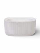 Кашпо для цветов «Стрип», 1.6 л, 20×20×9.1 см, пластиковое, со вставкой, белое  (артикул 10970968)  большой выбор товаров оптом и в розницу по низким ценам с доставкой