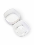 Кашпо для цветов «Стрип», 1.6 л, 20×20×9.1 см, пластиковое, со вставкой, белое  (артикул 10970968)  большой выбор товаров оптом и в розницу по низким ценам с доставкой