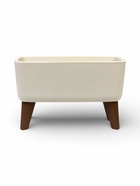 Кашпо для цветов «Флориан», 4.2 л, 39×20×24.5 см, пластиковое, на ножках, белое - фото 809449651