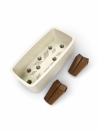 Кашпо для цветов «Флориан», 4.2 л, 39×20×24.5 см, пластиковое, на ножках, белое - фото 809449658