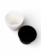 Кашпо для цветов «Стрип», 30 л, d=39 см, h=37 см, пластиковое, со вставкой, белое - фото 809449663