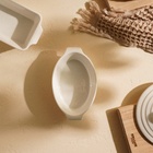 УЦЕНКА Форма для вып. из жаропрочной керамики SL Home «Санторини», 300 мл, 16×9.7×4.5 см, цв.белый 3 - Фото 10