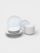 УЦЕНКА Сервиз столовый 18 шт. «Ваниль» 6 тар 19 см, 6 тар 27 см, 6 мисок 19 см, цвет белый - Фото 2