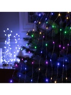 УЦЕНКА Гирлянда «Конский хвост» 10 нитей по 1.5 м, IP20, серебристая нить, 150 LED, свечение мульти, 12 В - Фото 4