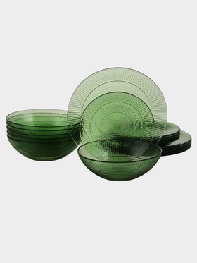 Набор посуды Luminarc «Луиз», 18 предметов, стекло, шартрез