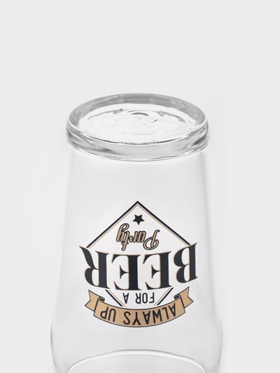 Кружка пивная Luminarc Cheers, 570 мл, стекло, прозрачные