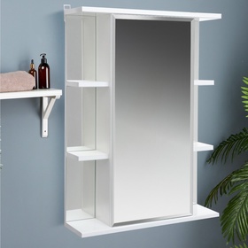 {{photo.Alt || photo.Description || 'УЦЕНКА Зеркало-шкаф для ванной комнаты "Герда 50" правый, 50×73.2×17.5 см'}}