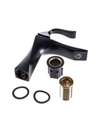 УЦЕНКА Смеситель для раковины ZEIN Z3790, дизайнерский, однорычажный, картридж 35 мм, черный 1097908 10979082