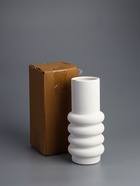 УЦЕНКА Ваза керамика настольная «Ксиомар» d=7 см, 25×9.5 см, белый 10979744