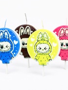 Свечи в торт на шпажке «Монстрик №2», 4 шт 10963678