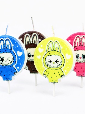 Свечи в торт на шпажке «Монстрик №2», 4 шт.