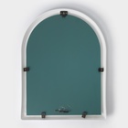 УЦЕНКА Зеркало, 49.5×39 см, полукруглое, белое - Фото 3