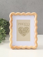 Фоторамка для фото 10×15 см с паспарту «Волна», дерево, 23.5×18.2×2 см - Фото 1